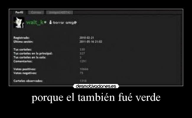 porque el también fué verde -