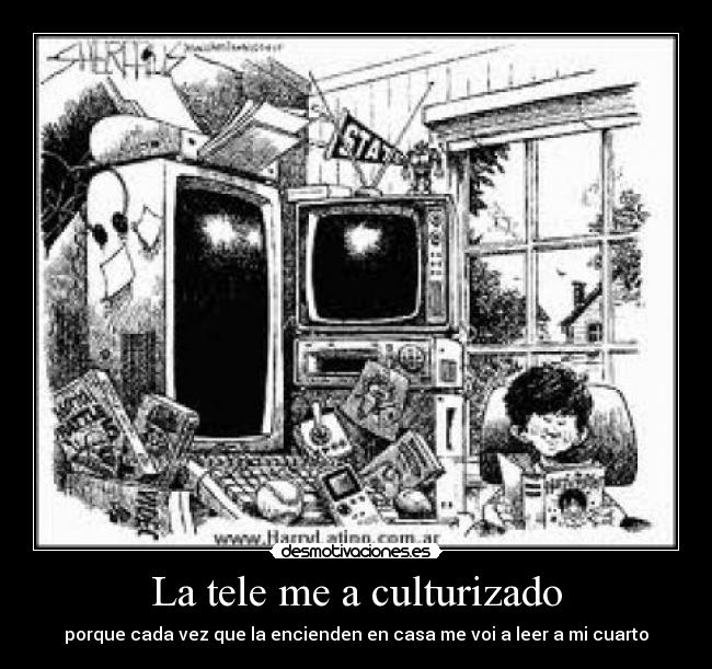 carteles tele libroos desmotivaciones