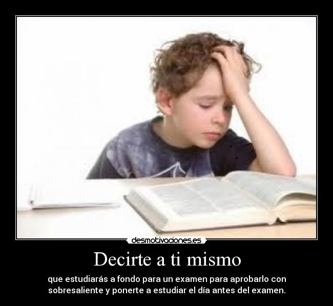 carteles estudiar desmotivaciones