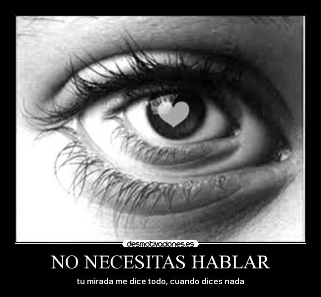 NO NECESITAS HABLAR - 