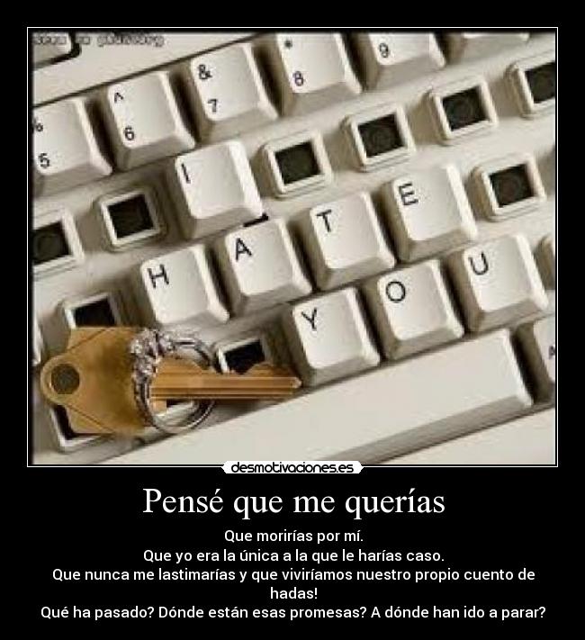 Pensé que me querías -