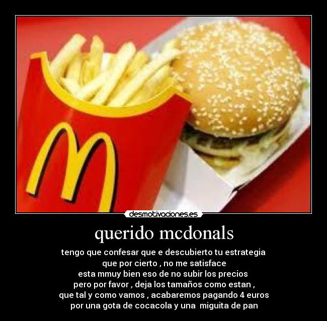 querido mcdonals -