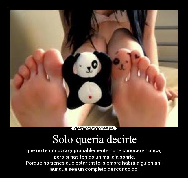 Solo quería decirte -