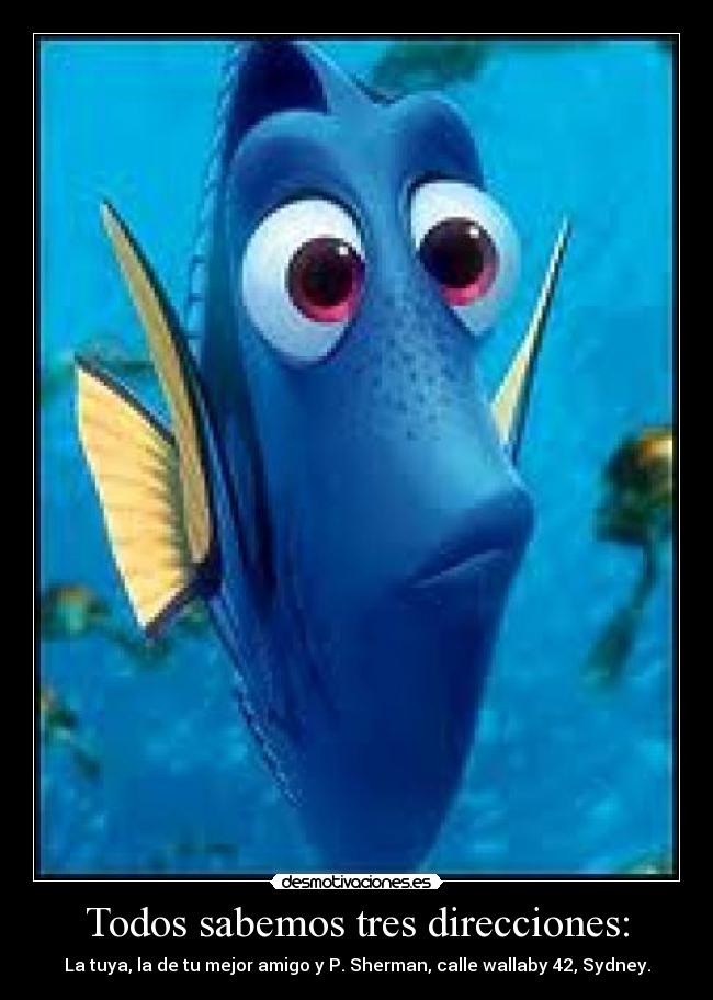 Todos sabemos tres direcciones: - 