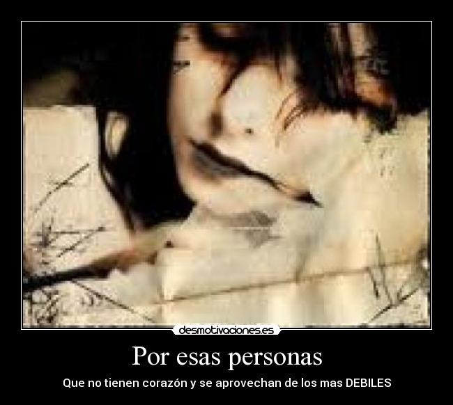 Por esas personas -