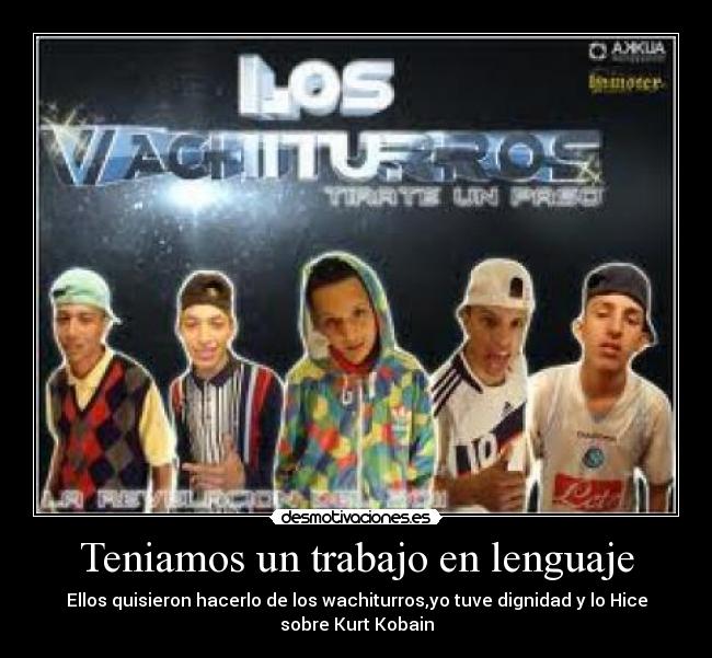 Teniamos un trabajo en lenguaje -
