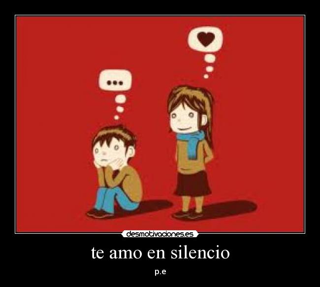 te amo en silencio -