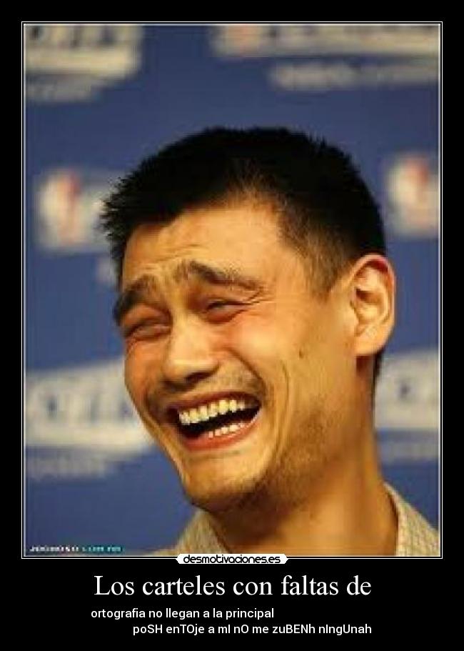 Los carteles con faltas de - 