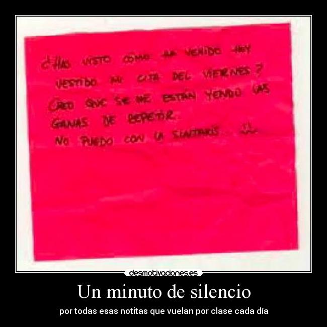 carteles silencio irenuska98 jiji vota positivo alguna vez has mandado notitas clase desmotivaciones