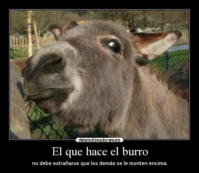 El que hace el burro - 