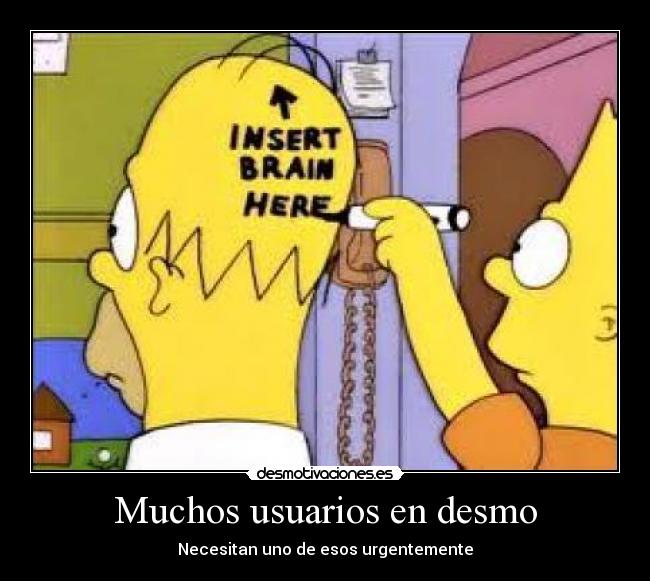 Muchos usuarios en desmo - 