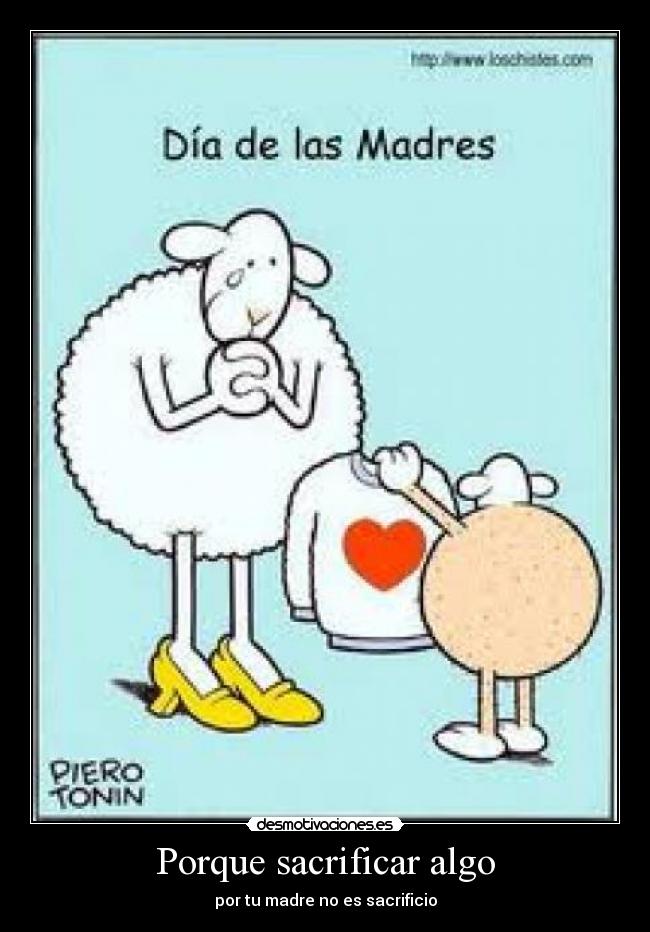 Porque sacrificar algo - 