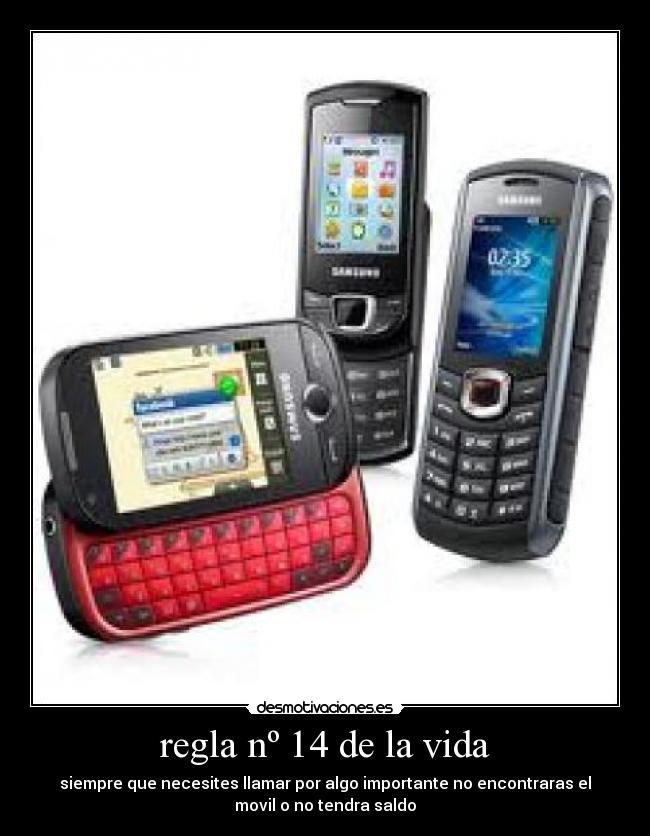 regla nº 14 de la vida -