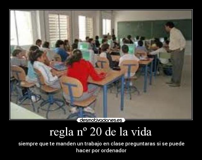 regla nº 20 de la vida -