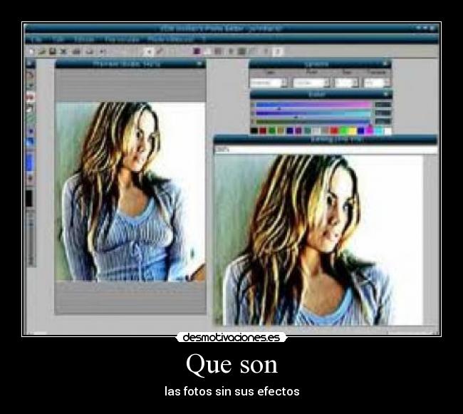 carteles fotos con efectos desmotivaciones