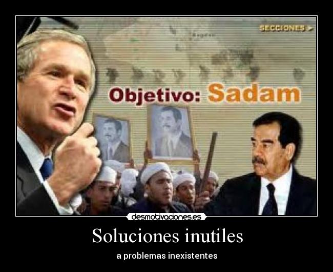 Soluciones inutiles - a problemas inexistentes