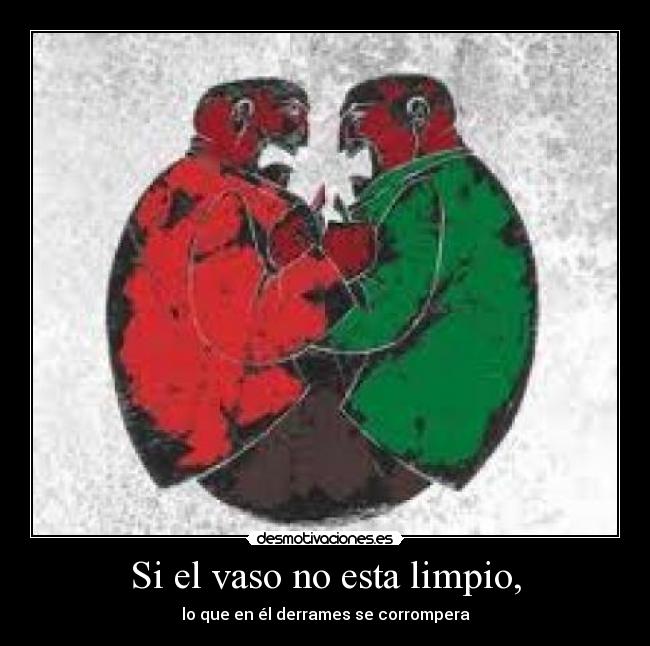 carteles vaso esta limpio que el derrames corrompera desmotivaciones