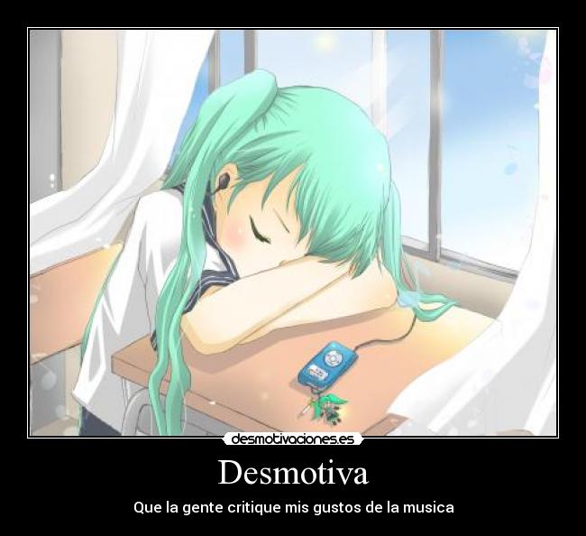 carteles miku anime musica desmotivaciones