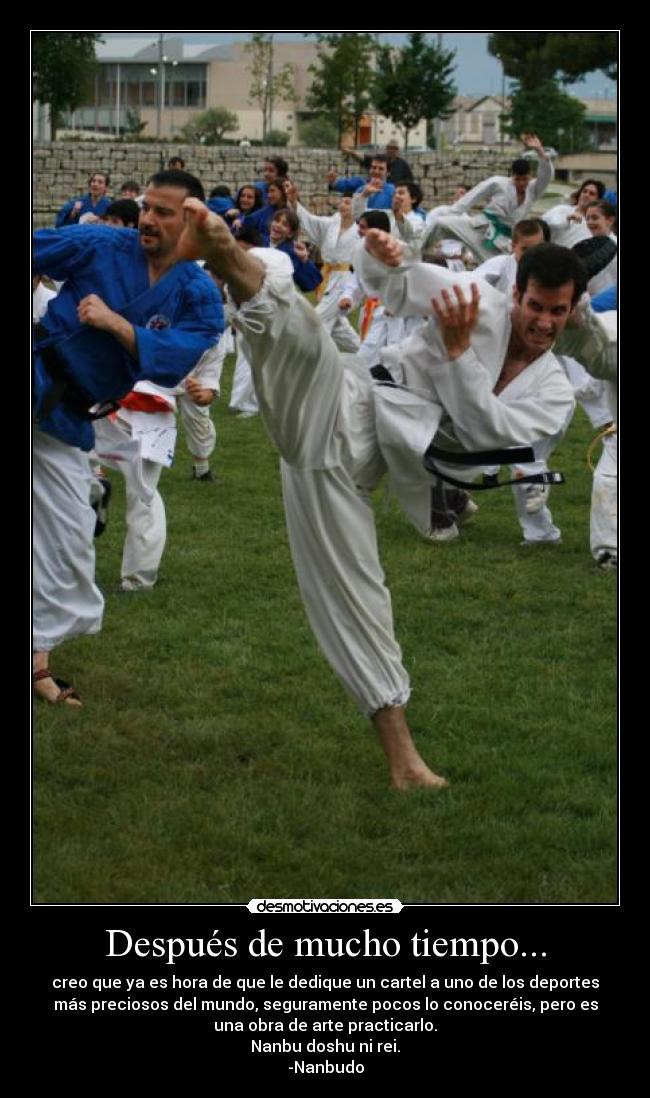 Después de mucho tiempo... -