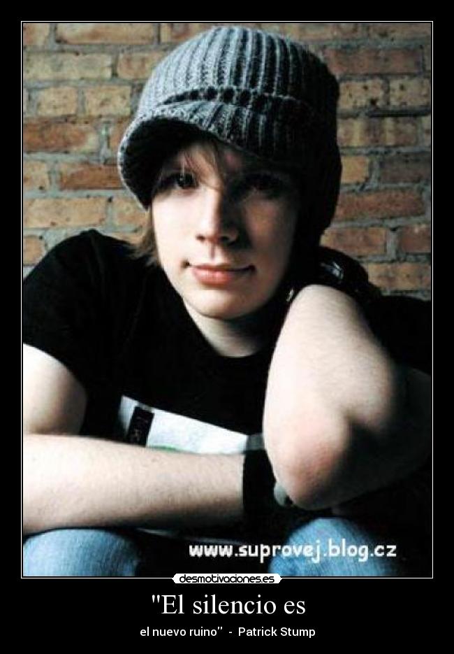 El silencio es - el nuevo ruino - Patrick Stump