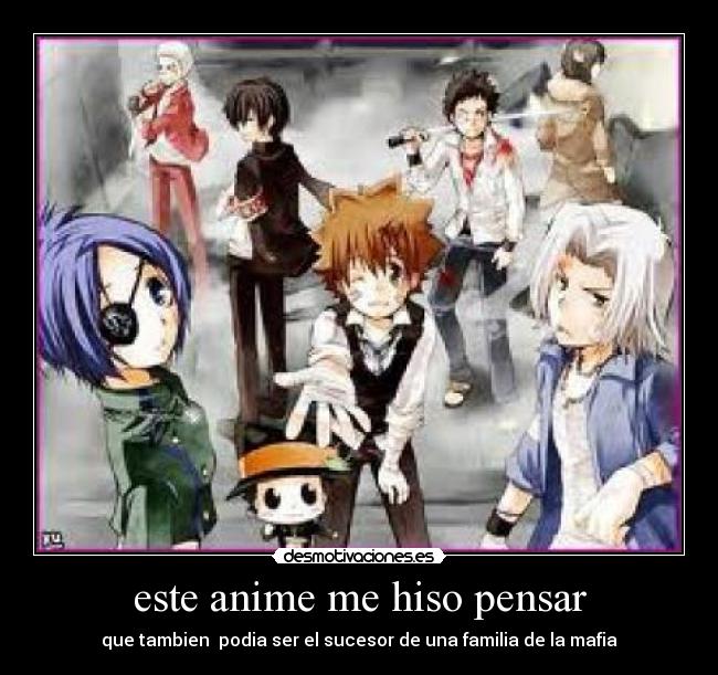 este anime me hiso pensar -