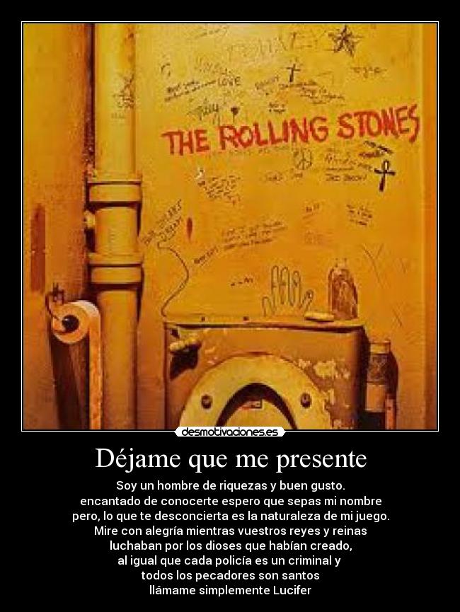 carteles sympathy for the devil desmotivaciones