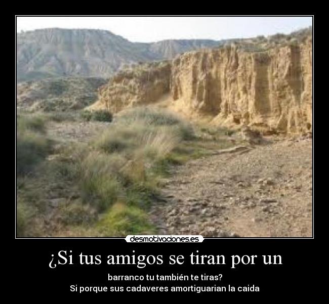 ¿Si tus amigos se tiran por un -