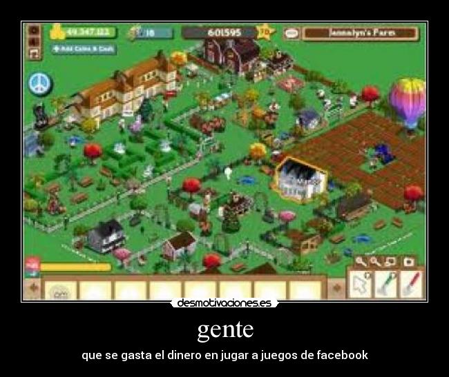 gente - que se gasta el dinero en jugar a juegos de facebook