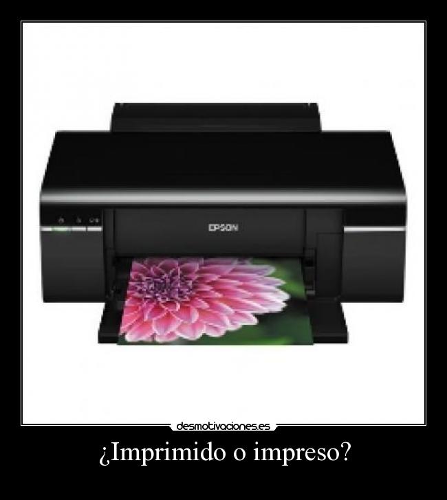 ¿Imprimido o impreso? -
