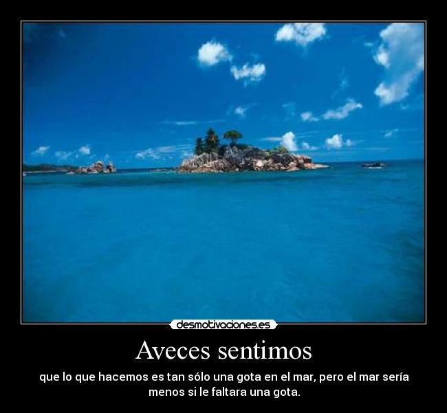 Aveces sentimos -