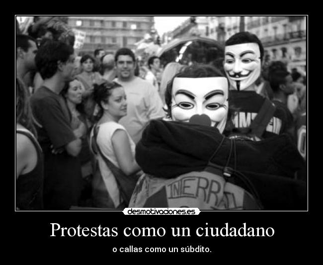 Protestas como un ciudadano -