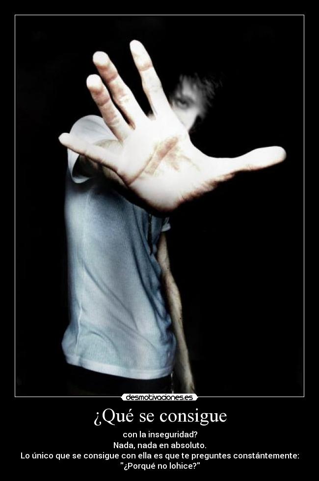 ¿Qué se consigue - 