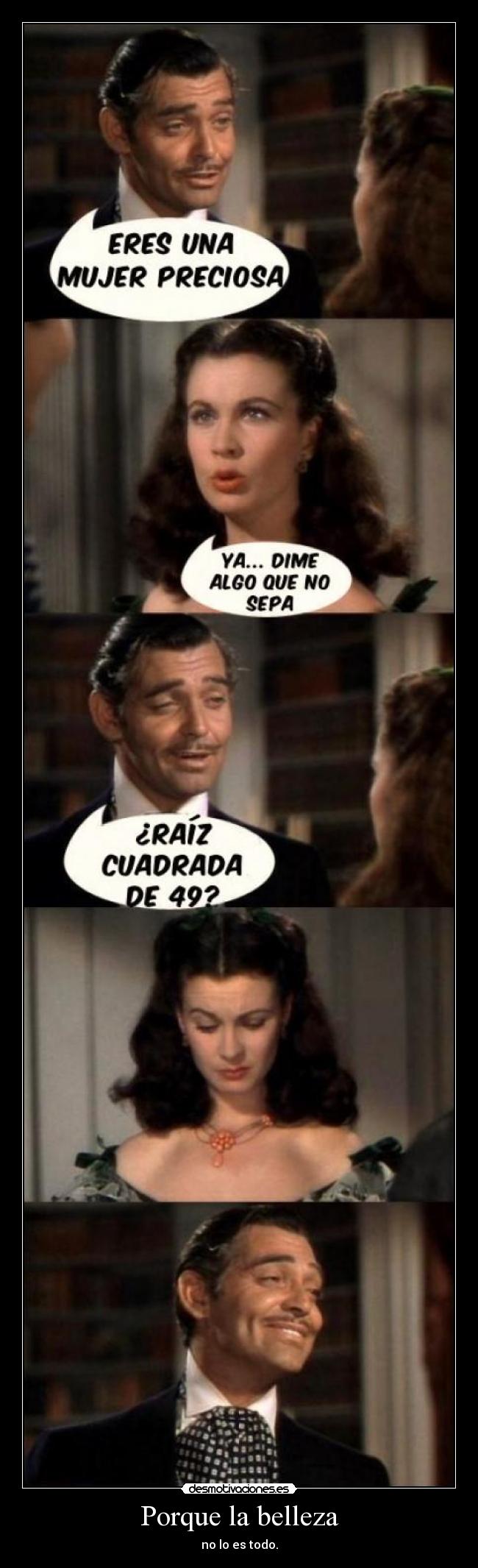 carteles tonta matematicas belleza que viento llevo matematicas raiz cuadrada troll humor risa desmotivaciones