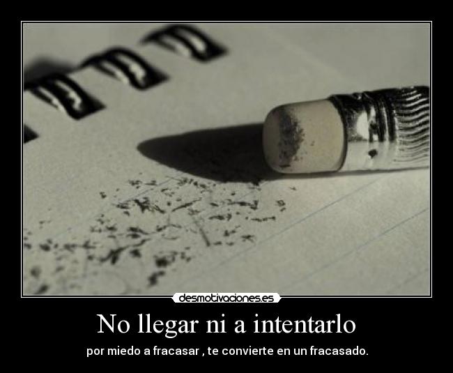 No llegar ni a intentarlo - 