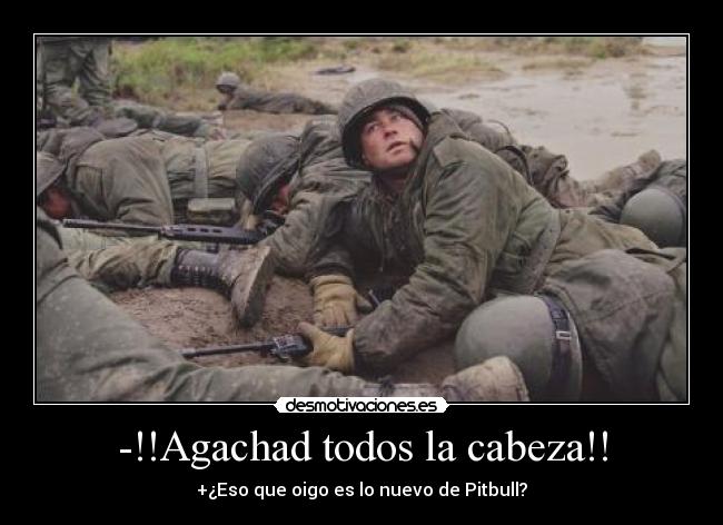 -!!Agachad todos la cabeza!! -