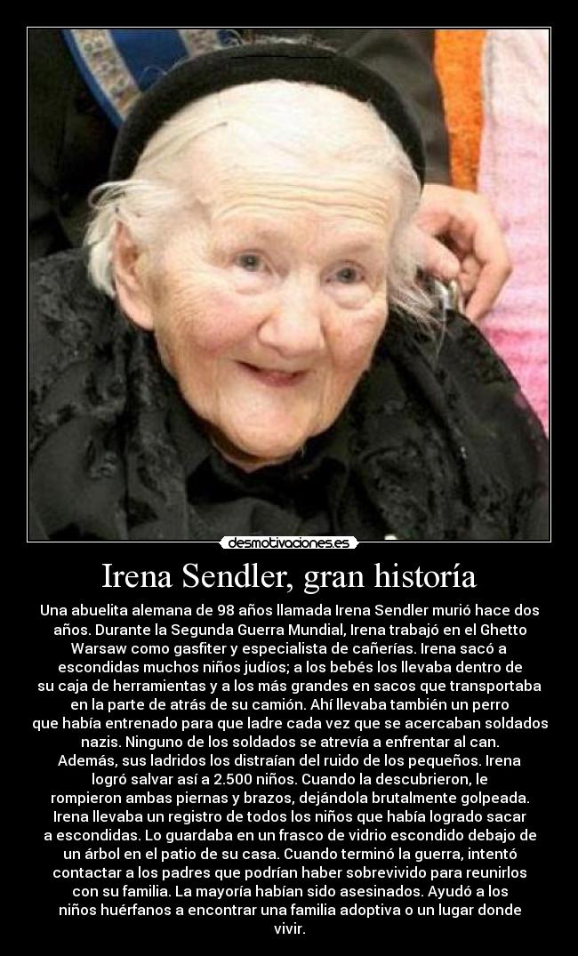 carteles historia motiva nazis ninos abuela diente pelo blanco desmotivaciones