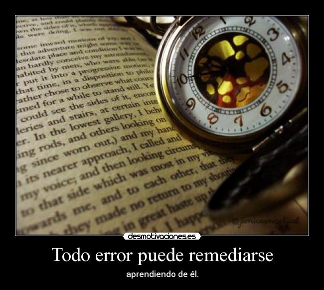 Todo error puede remediarse - 