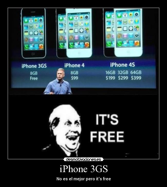 iPhone 3GS - No es el mejor pero its free