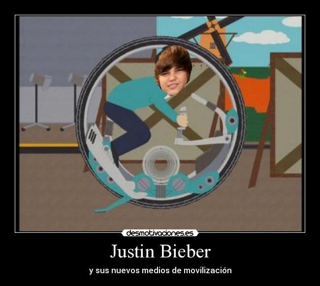 Justin Bieber - y sus nuevos medios de movilización