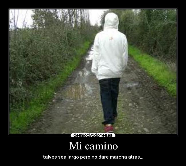 Mi camino - talves sea largo pero no dare marcha atras...