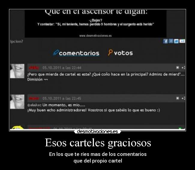 Esos carteles graciosos - En los que te ríes mas de los comentarios
que del propio cartel