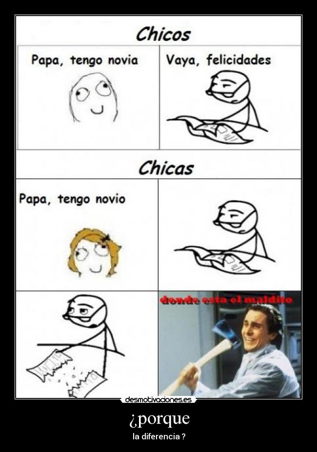 ¿porque - la diferencia ?