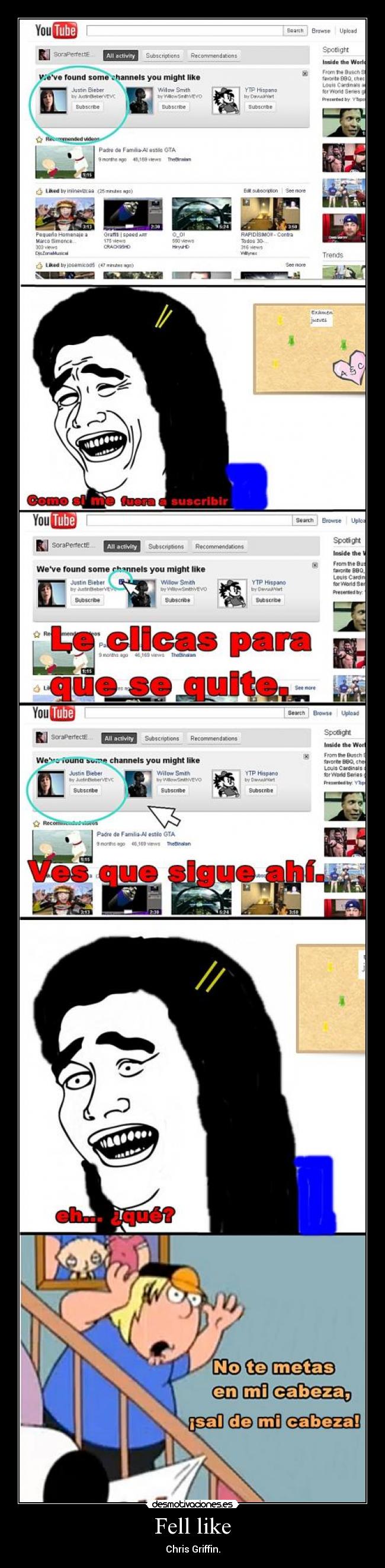 Fell like - Chris Griffin.