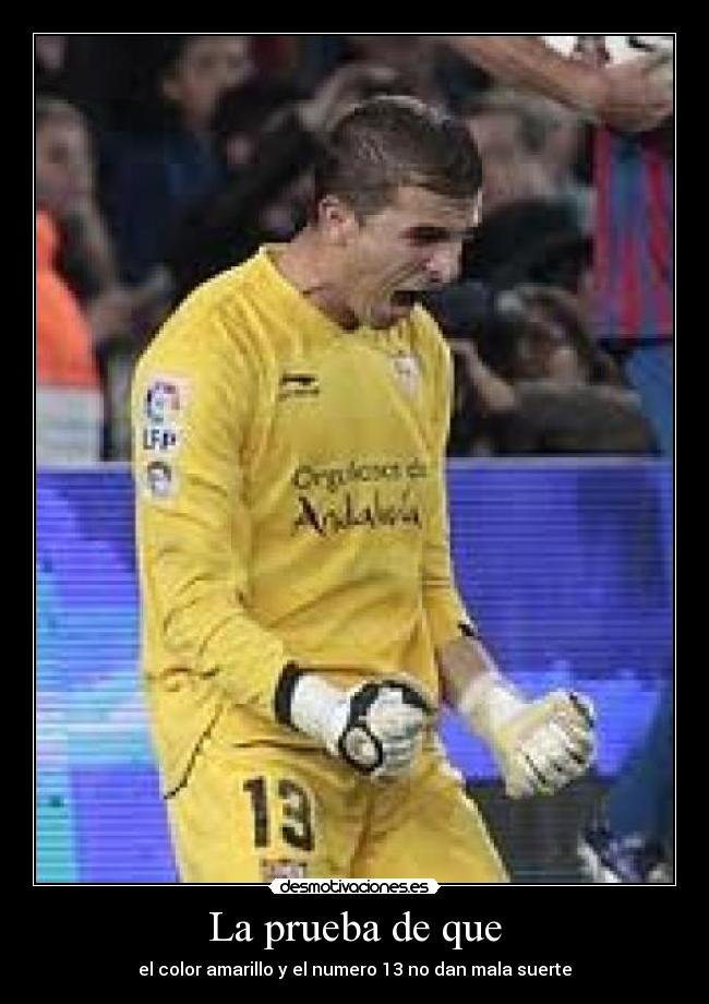 La prueba de que - el color amarillo y el numero 13 no dan mala suerte