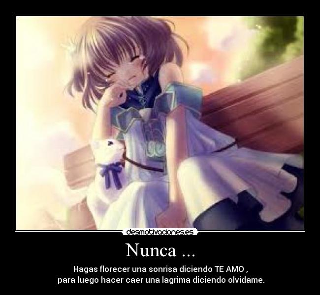 Nunca ... -