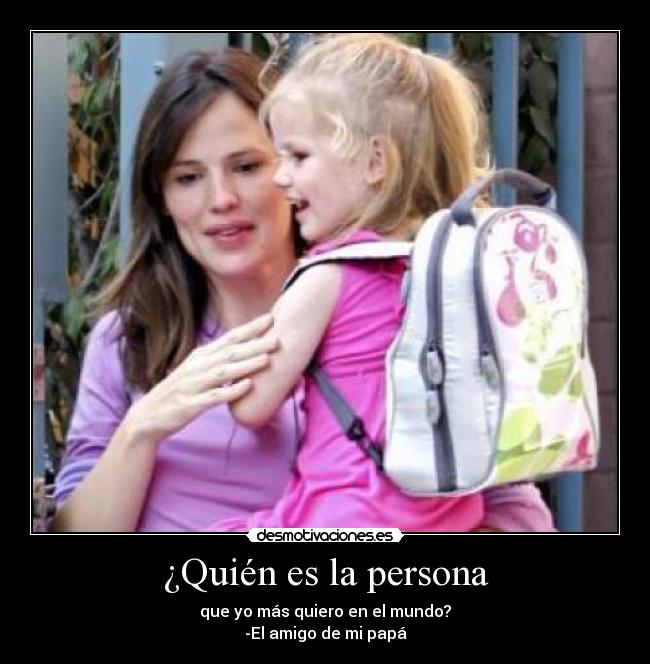 ¿Quién es la persona - 