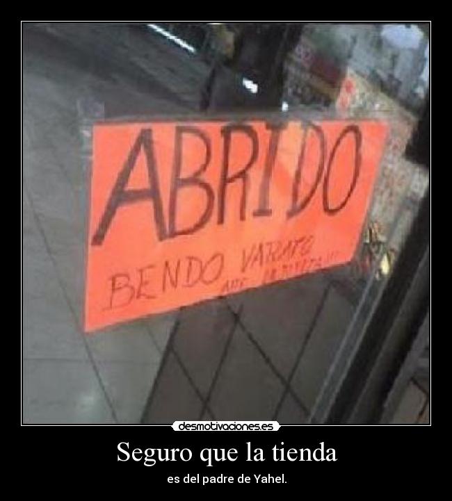 Seguro que la tienda -