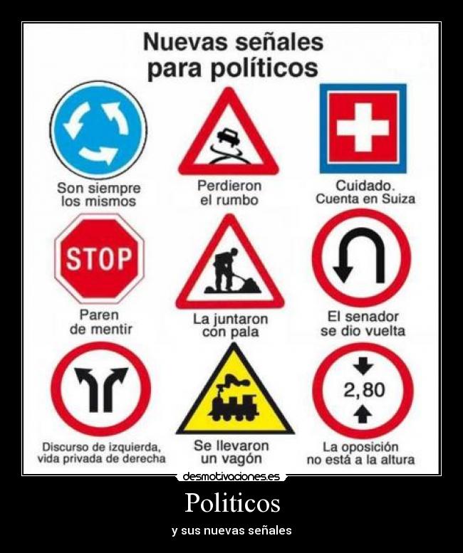 Politicos - y sus nuevas señales