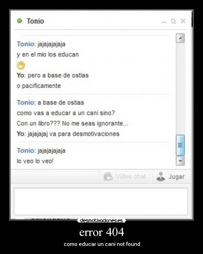 error 404 - como educar un cani not found