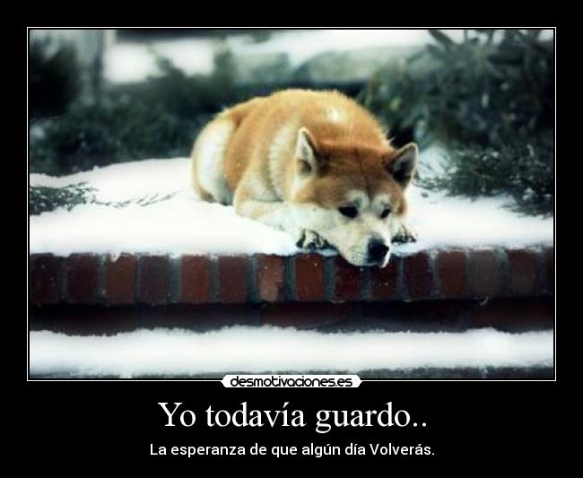 Yo todavía guardo.. - La esperanza de que algún día Volverás.